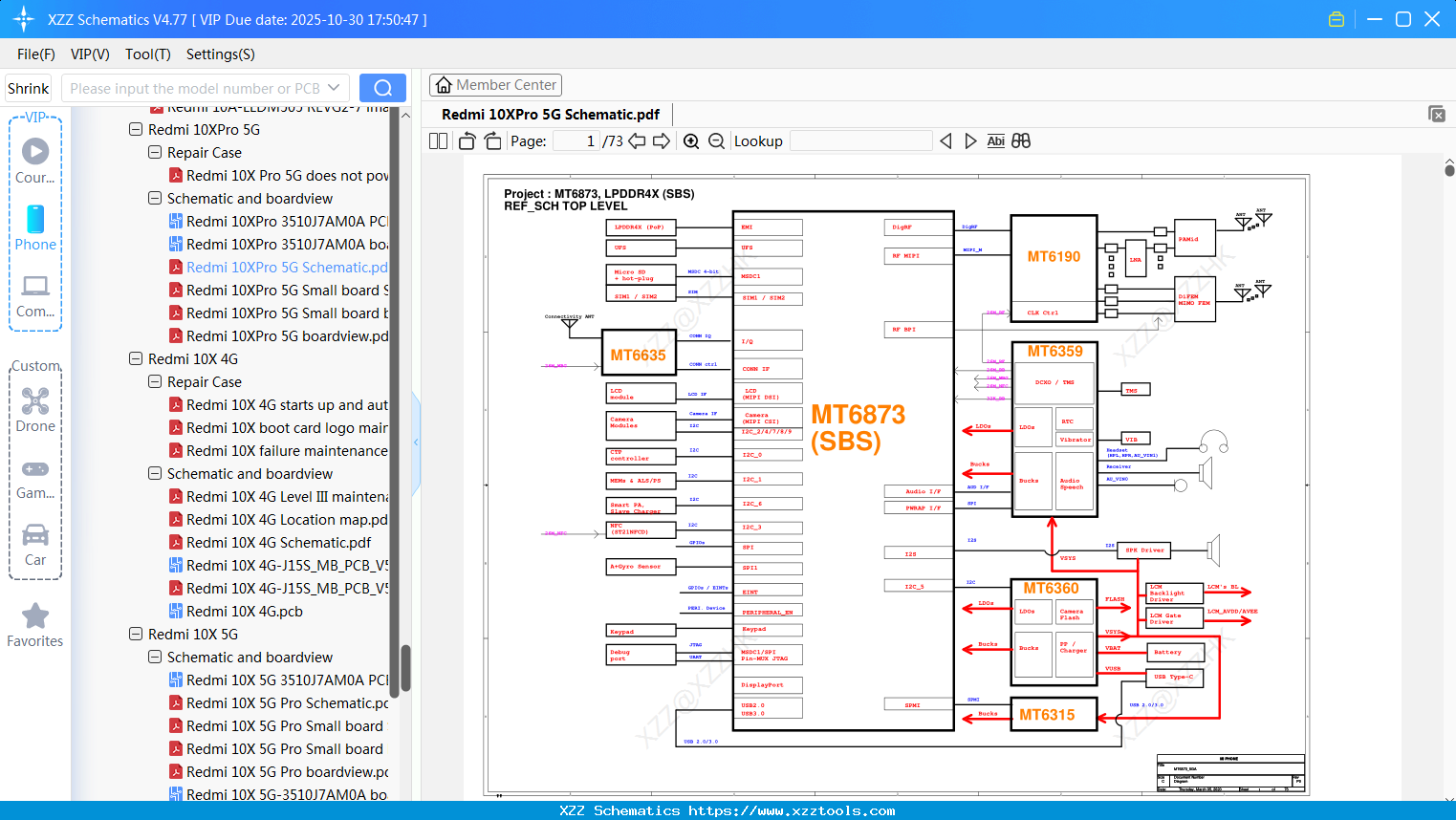 Xiaomi Redmi 10XPro 5G Schematic